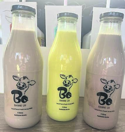 Some of the Bó Bainne Úr milk. Some of the Bó Bainne Úr milk.