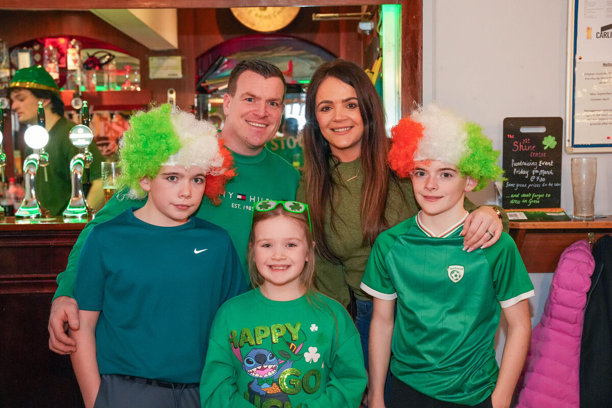 Brian and Debbie O' Sullivan, with Ollie, Katie and Alex, Picture by Noel Sweeney.