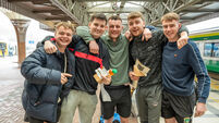 In pictures: Cork rugby fans confident that Ireland can tame the Scots in Dublin