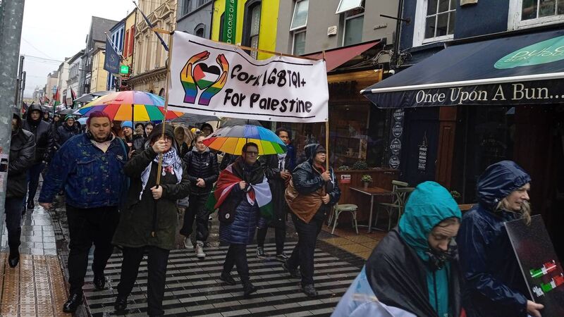 Hundreds take to the streets of Cork to march for peace in Gaza