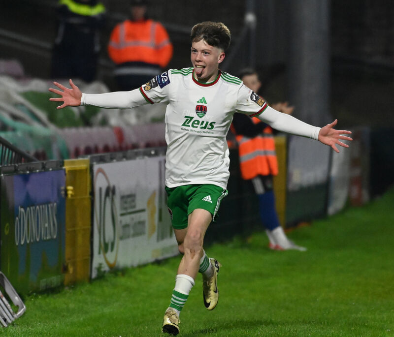 Cork City's Cathal O'Sullivan celebrates his goal. Picture: Eddie O'Hare Cork City's Cathal O'Sullivan celebrates his goal. Picture: Eddie O'Hare