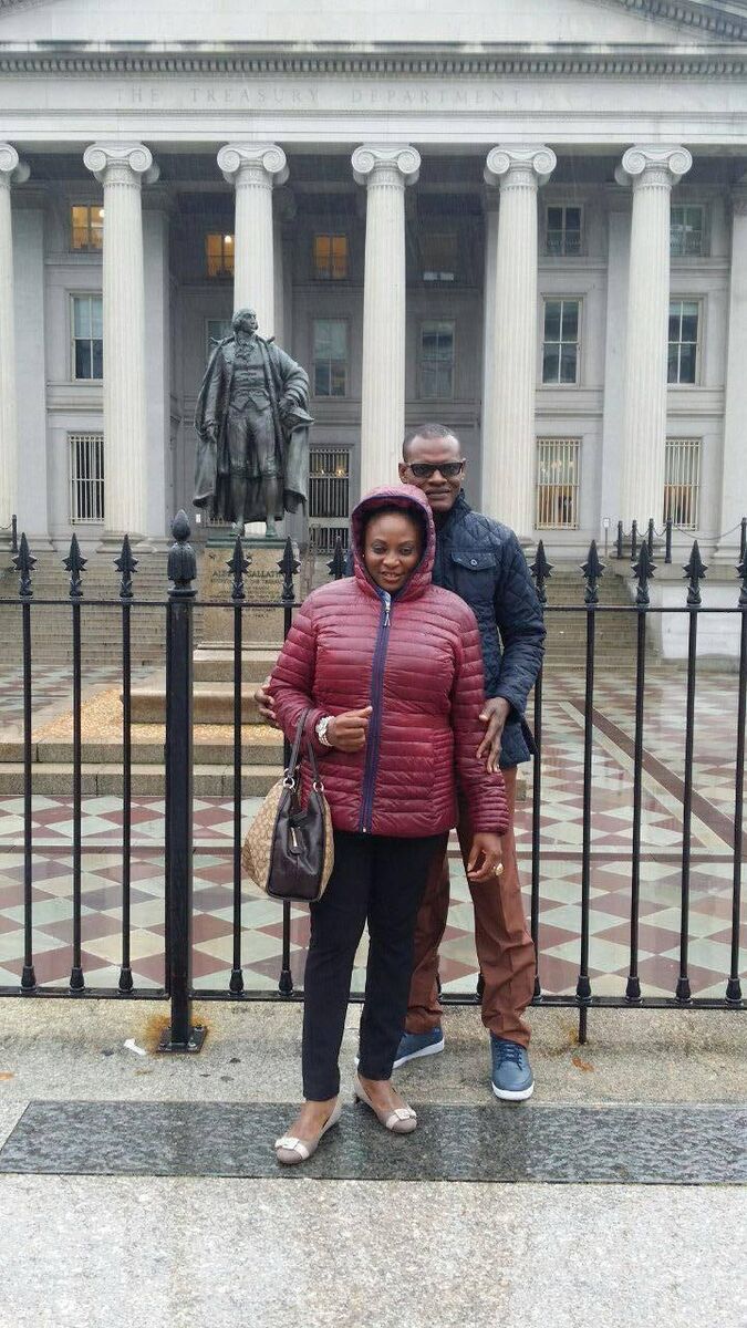 Honore Kamegni and his wife Viviane. Honore Kamegni and his wife Viviane.