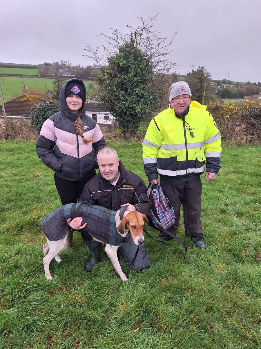 Cork Draghunting: Troy O'Mahony with Hannah Banana of Mayfield, winner of the Northern Hunt Senior draghunt at Fair Hill, with Ava and Johnny O'Mahony.