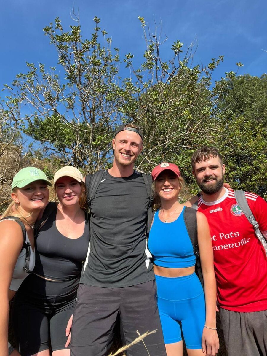 Molly Mae Palet, Louise Godfrey, Brian O Donovan, Amy Wren and Colman Moore in Barcelona. Molly Mae Palet, Louise Godfrey, Brian O Donovan, Amy Wren and Colman Moore in Barcelona.
