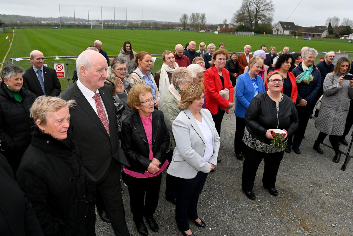 Part of the attendance at the official opening of the Cork camogie grounds. Picture: Eddie O'Hare