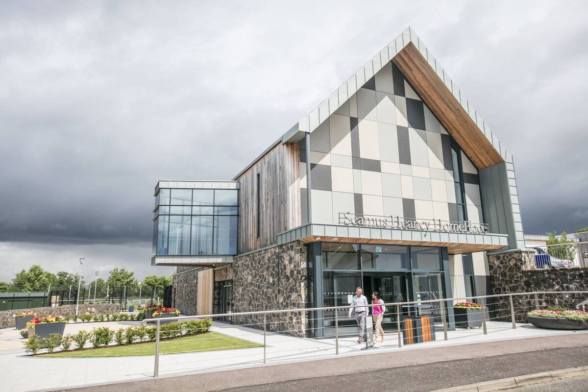 Seamus Heaney HomePlace is a purpose-built arts and literary centre in Bellaghy, County Derry. Seamus Heaney HomePlace is a purpose-built arts and literary centre in Bellaghy, County Derry.