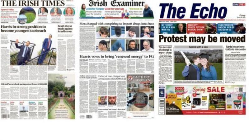 What the papers say: Friday's front pages What the papers say: Friday's front pages