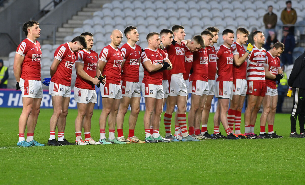 The Cork team before the Armagh clash last Saturday at SuperValu Páirc Uí Chaoimh. Picture: Eddie O'Hare