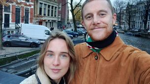 <p>Emer Cronin from Glounthaune with her fiancé Dan.</p>