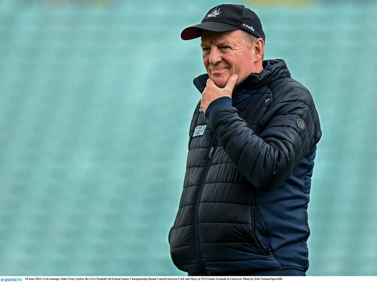 Cork manager John Cleary. Picture: Eóin Noonan/Sportsfile