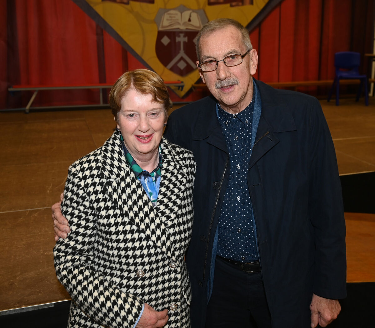 Jim and Jean Watkins  at the launch of Gaelscoil de hÍde commemorative book to mark 40 years in Fermoy. Picture: Eddie O'Hare.