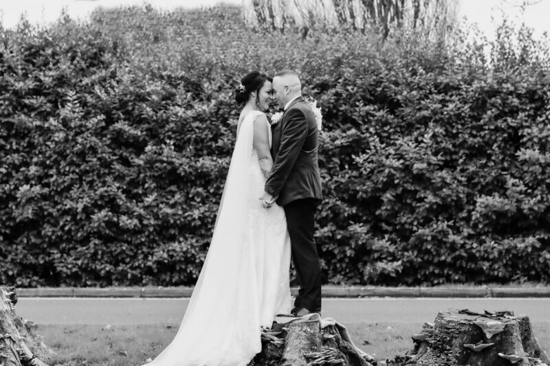 Diane and Timmy were married in front of family and friends in a civil/spiritual ceremony.