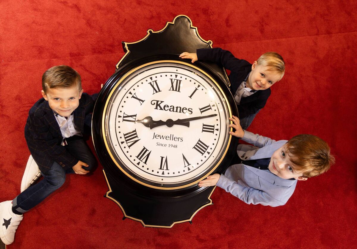 Ger, George and Patrick Keane junior. Photo: Keanes Jewellers Ger, George and Patrick Keane junior. Photo: Keanes Jewellers