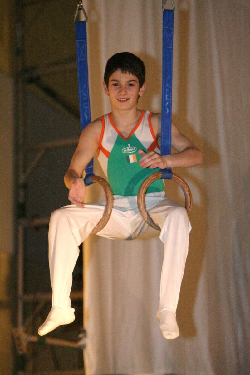 A young Daniel Fox at Douglas Gymnastics Club.