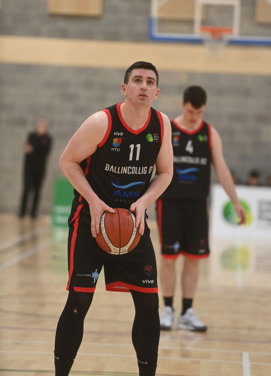  Ciaran O'Sullivan lines up a free throw at MTU Arena. Picture: Larry Cummins