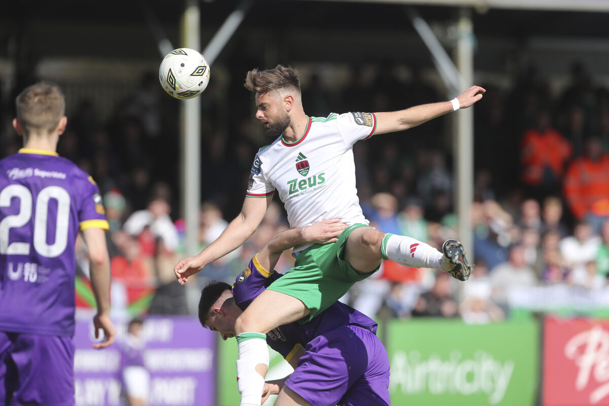 Pictured is Cork City's Greg Bolger and Wexford's Darradh Levingston . Photograph: Patrick Browne Pictured is Cork City's Greg Bolger and Wexford's Darradh Levingston . Photograph: Patrick Browne