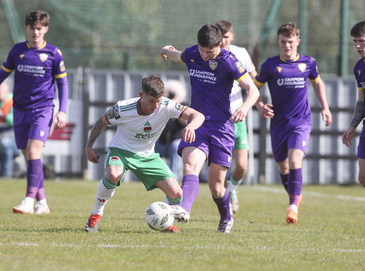 Pictured is Cork City's Evan McLoughlin and Wexford's Darragh Levingston. Photograph: Patrick Browne Pictured is Cork City's Evan McLoughlin and Wexford's Darragh Levingston. Photograph: Patrick Browne