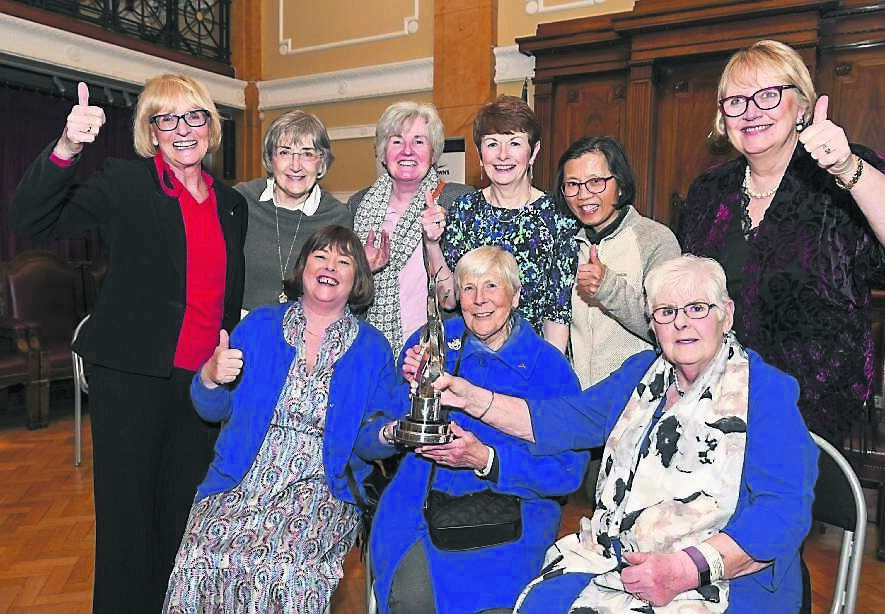 Front: Marian Horgan, Jacqueline Cullinane and Kitty Cullinane and back: Sheila Somers, Sheila Philpott, Margaret Keogh, Maureen Holden, Christine Leung and Anne Murray. Pic: Brian Lougheed