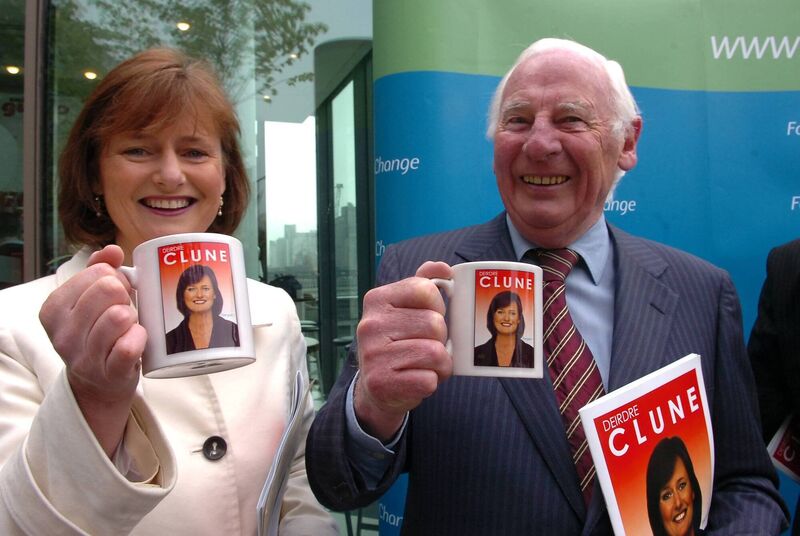 Fine Gael'sDeirdre Clune with dad former Lord Mayor and Minister for Foreign Affairs, Peter Barry. Picture; Richard MillsStaff
