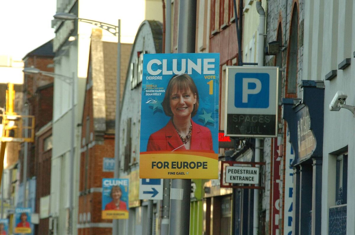 Poster for European election candidate Deirdre Clune in 2014. Picture: Larry Cummins Poster for European election candidate Deirdre Clune in 2014. Picture: Larry Cummins