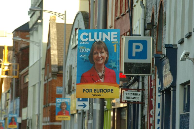 Poster for European election candidate Deirdre Clune in 2014. Picture: Larry Cummins