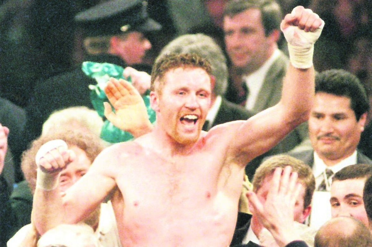Steve ‘Celtic Warrior’ Collins is carried shoulder high after he won his world super middleweight title fight against Chris Eubank Steve ‘Celtic Warrior’ Collins is carried shoulder high after he won his world super middleweight title fight against Chris Eubank