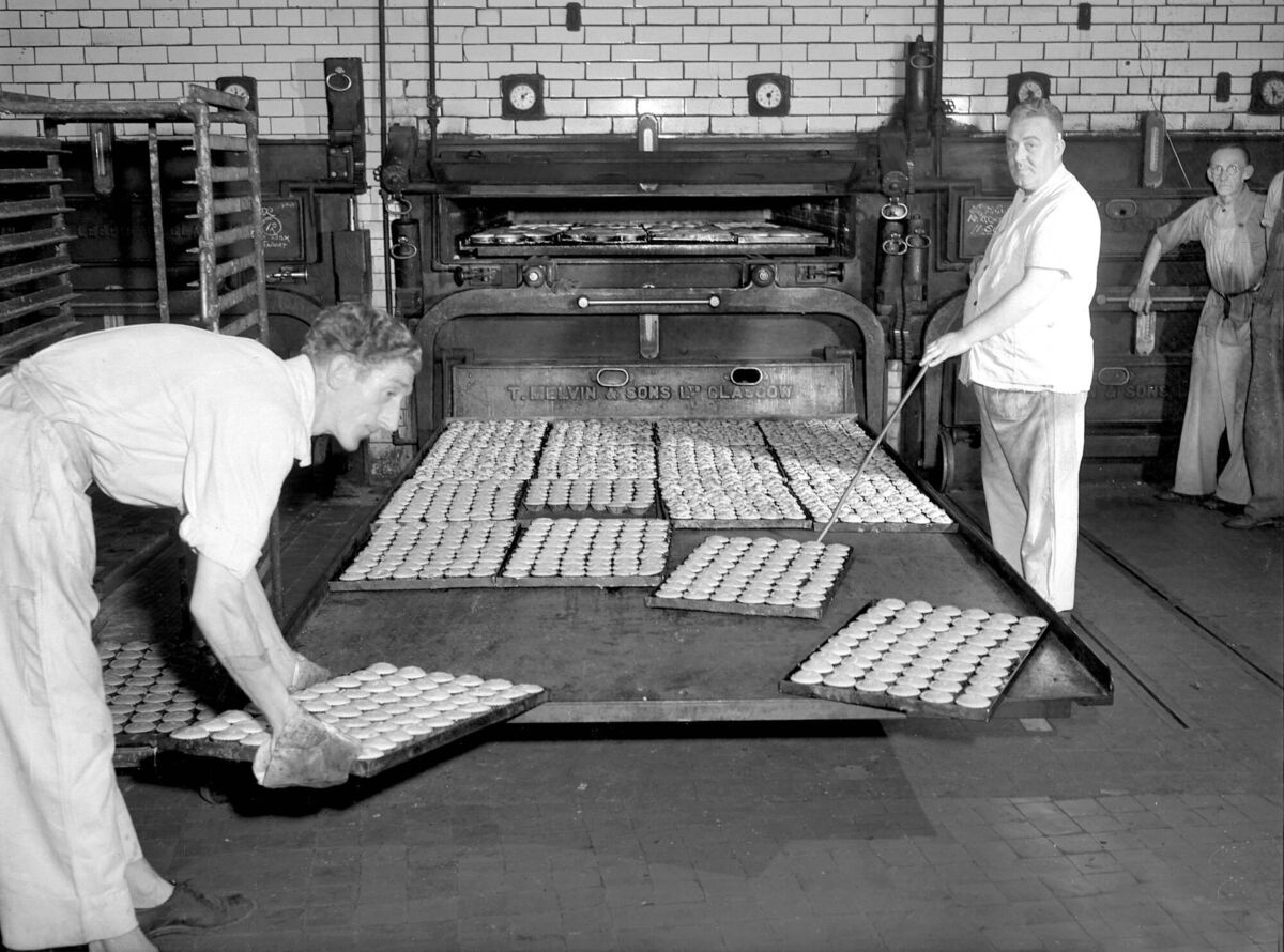 Thompson's bread and cake factory, MacCurtain Street, Cork in 1953.