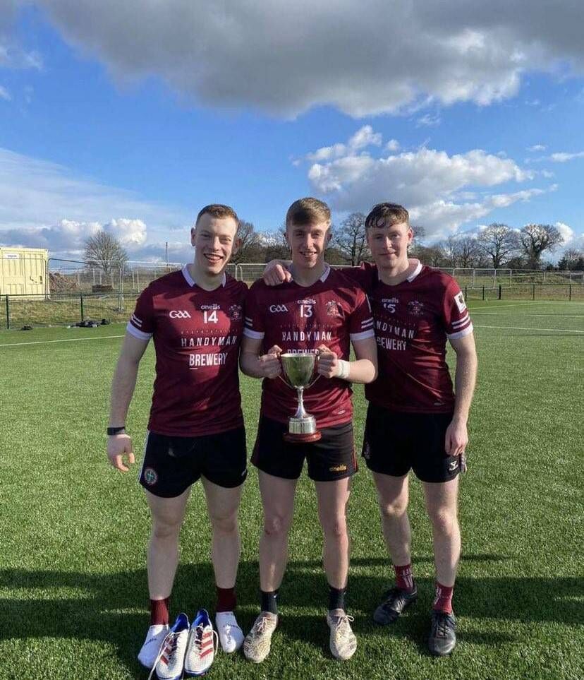 Aaron O'Sullivan in the middle with teammates.