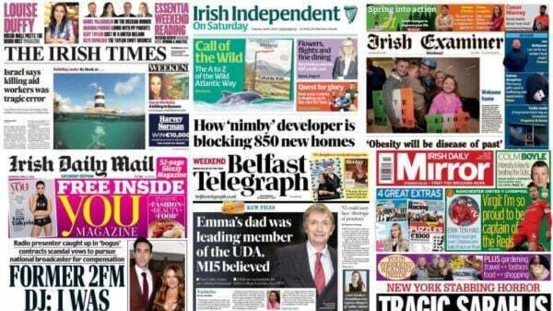 What the papers say: Saturday's front pages What the papers say: Saturday's front pages