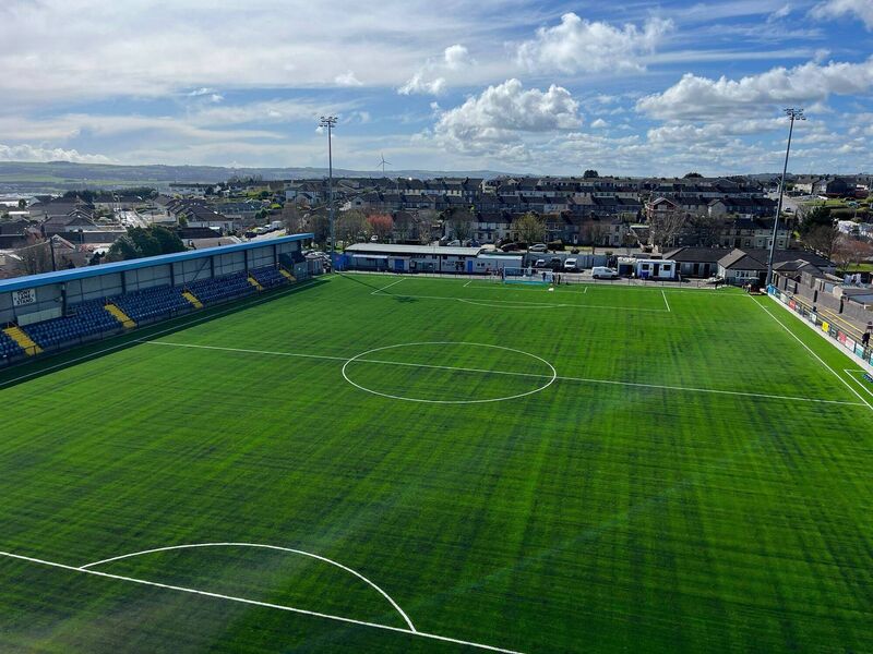 The new astro pitch at St Colman's Park 