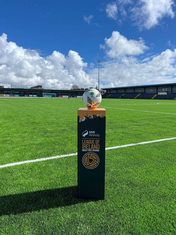 The new astro pitch at St Colman's Park 