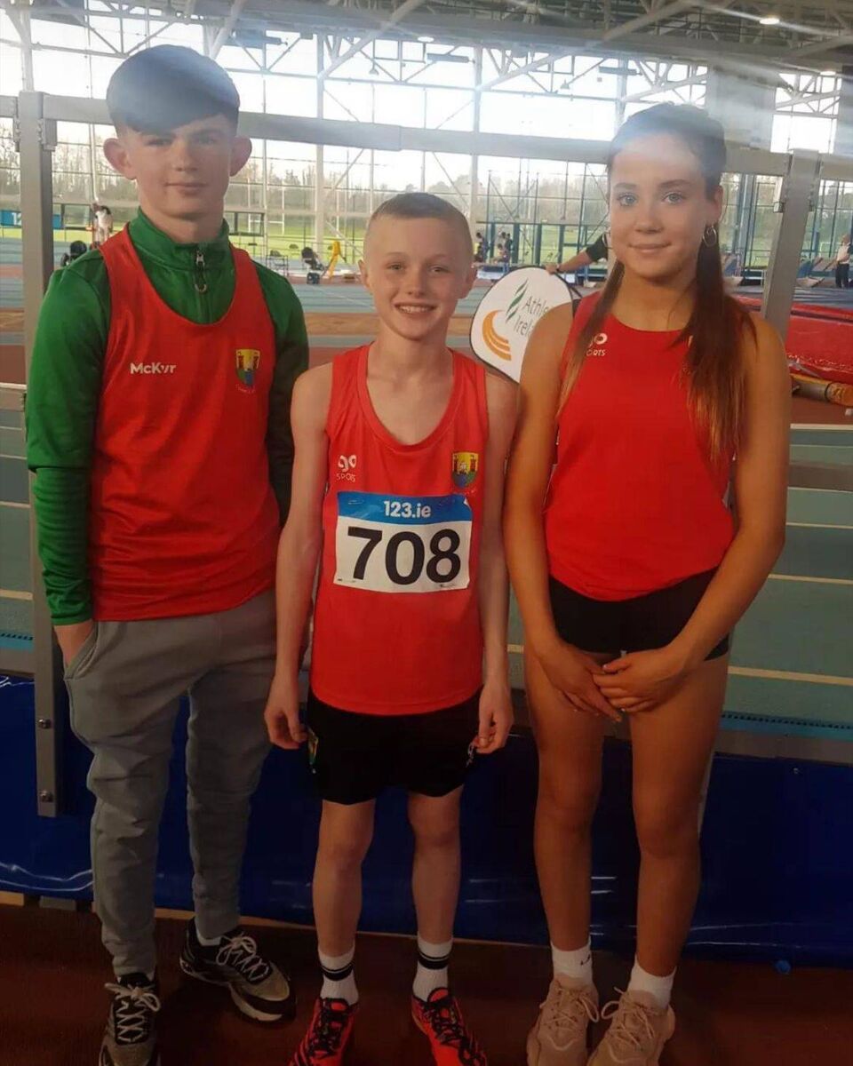 Cork AC Athletes Ben O'Reilly Murphy, Robert O'Connor and Faye Carroll. BOC Cork AC Athletes Ben O'Reilly Murphy, Robert O'Connor and Faye Carroll. BOC