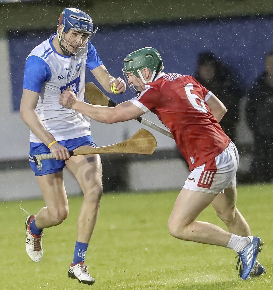Waterford's Jack Twomey takes on Cork's Oran O’Regan. Picture: Sean Byrne