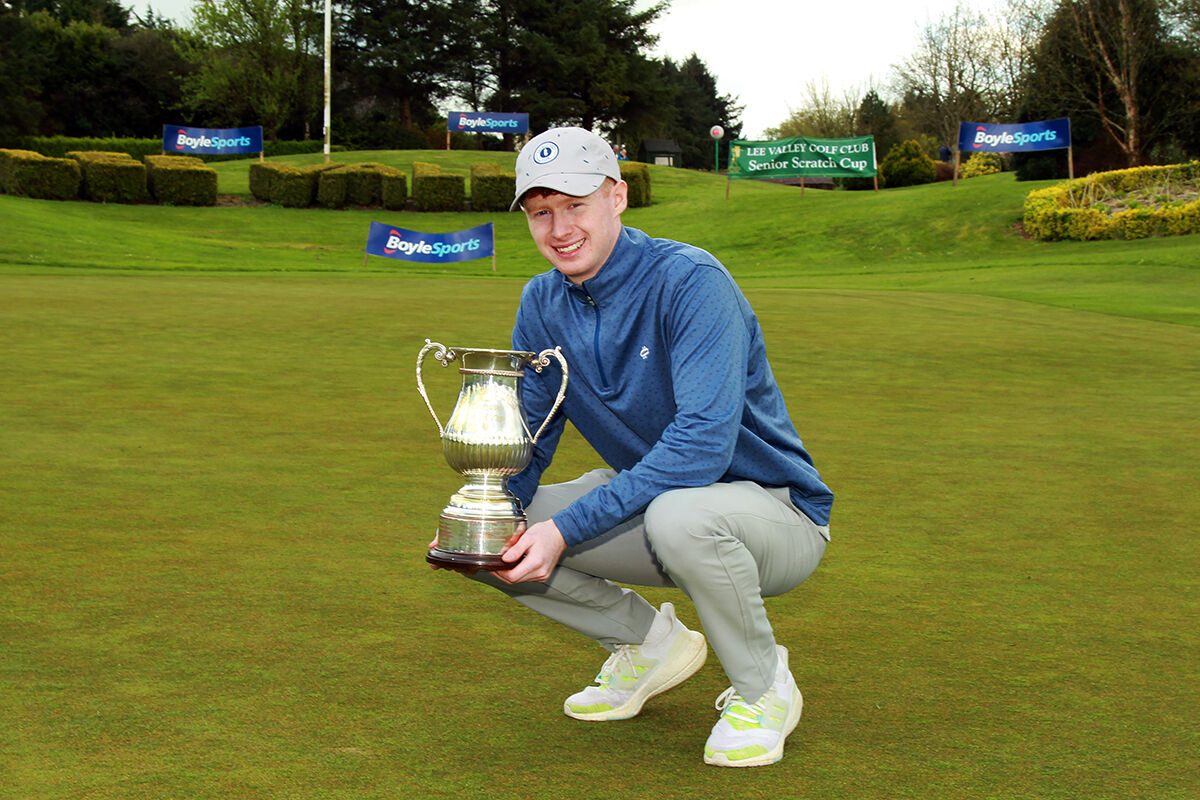 Robbie Walsh (Douglas) pictured after winning the BoyleSports Lee Valley Scratch Cup. Picture: Niall O'Shea