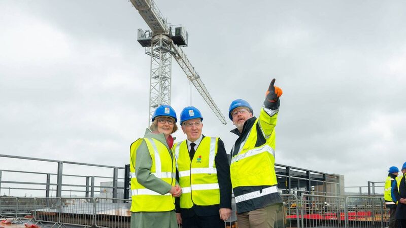 MTU celebrates topping out of new building MTU celebrates topping out of new building