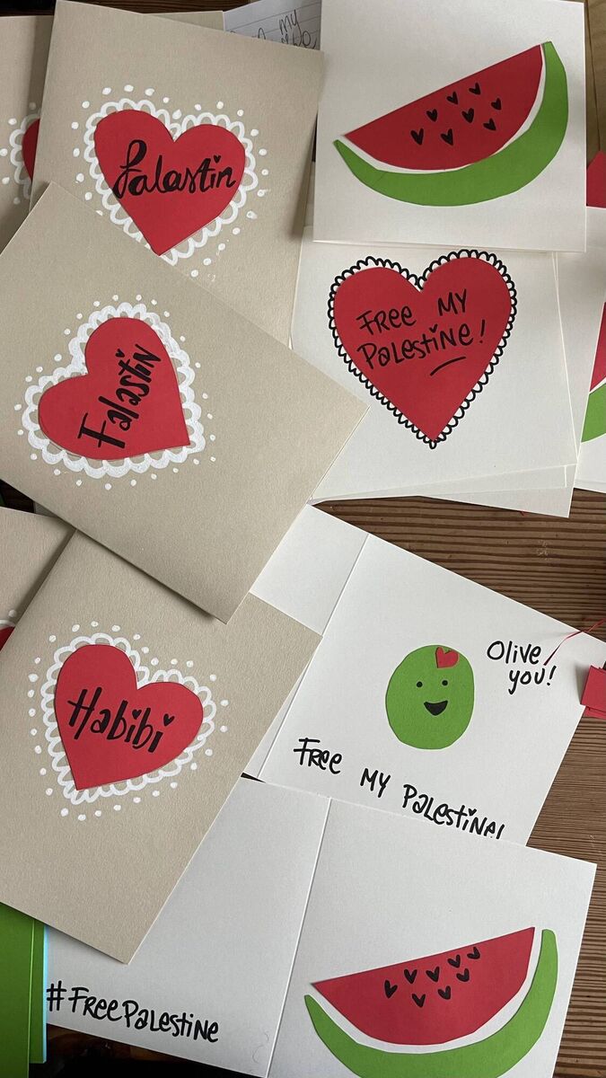 Palestine Valentine's Cards by Lilly Higgins Palestine Valentine's Cards by Lilly Higgins