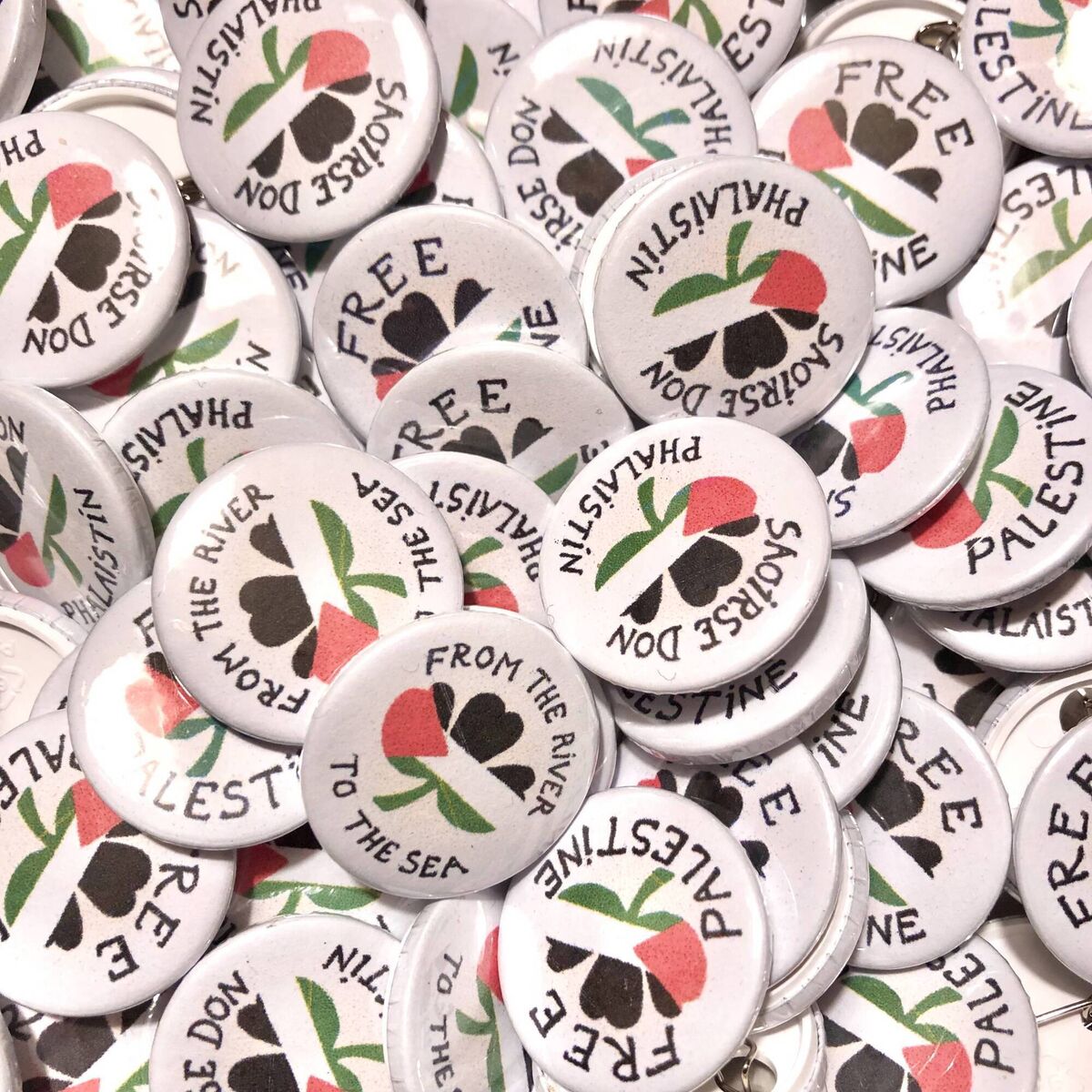 Annie Mar Forrester's badges for Palestine. Annie Mar Forrester's badges for Palestine.
