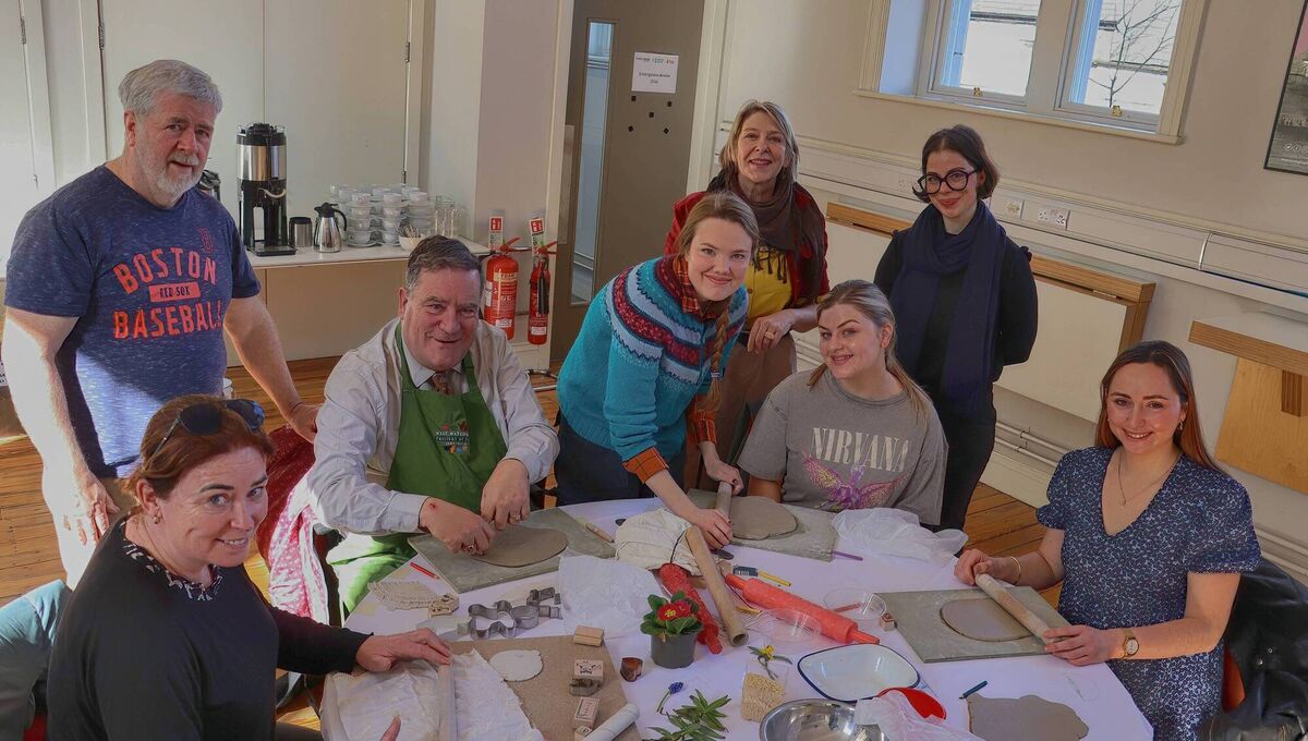 Left to right, Niamh Fitzgibbon from New Ross with Pat Galvin Ballypheane, Cork City Cllr Dan Boyle, Sophia Barimo Shandon street, artist Martha Cashman, Jill Creedon Douglas and Orla Frewley from Ballinlough, at the Empty Bowls Peace project for Gaza. Picture: Mary P O Connor NB no charge for this photo Left to right, Niamh Fitzgibbon from New Ross with Pat Galvin Ballypheane, Cork City Cllr Dan Boyle, Sophia Barimo Shandon street, artist Martha Cashman, Jill Creedon Douglas and Orla Frewley from Ballinlough, at the Empty Bowls Peace project for Gaza. Picture: Mary P O Connor NB no charge for this photo