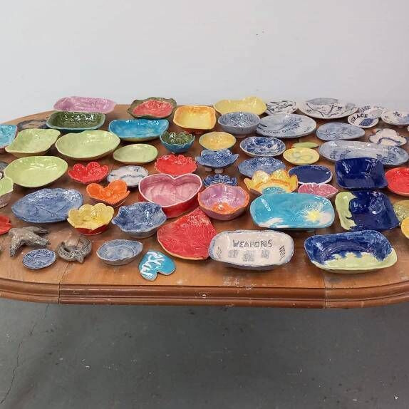 The empty Bowls for Gaza project by Martha Cashman The empty Bowls for Gaza project by Martha Cashman