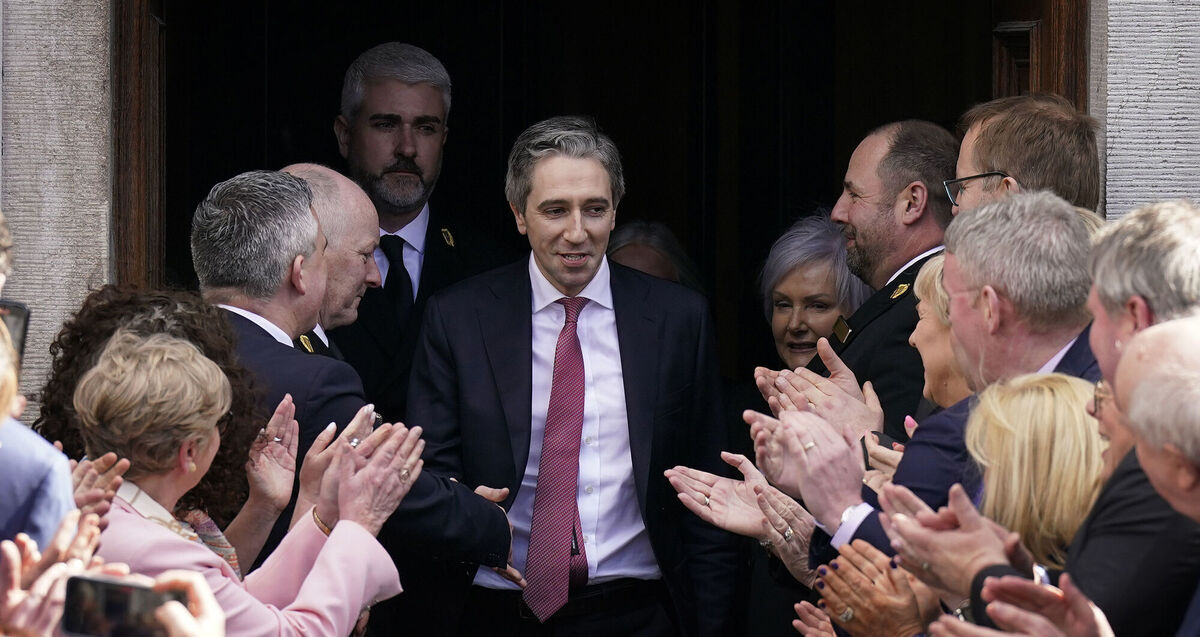 Newly elected Taoiseach Simon Harris leaves the Dáil. Photo: Niall Carson/PA Wire Newly elected Taoiseach Simon Harris leaves the Dáil. Photo: Niall Carson/PA Wire