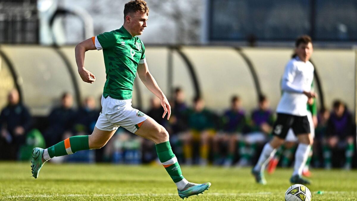 Mark O'Mahony of Republic of Ireland during the UEFA European Under-19 Championship Elite Round match between Republic of Ireland and Estonia at Ferrycarrig Park in Wexford. Photo by Sam Barnes/Sportsfile Mark O'Mahony of Republic of Ireland during the UEFA European Under-19 Championship Elite Round match between Republic of Ireland and Estonia at Ferrycarrig Park in Wexford. Photo by Sam Barnes/Sportsfile