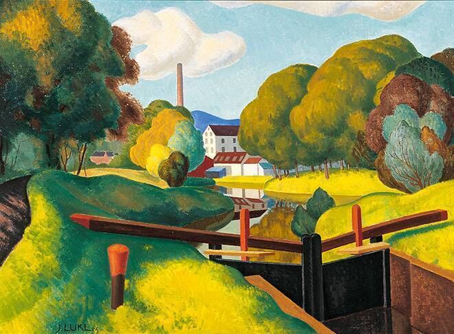 Pictured is John Luke's, The Lock at Edenderry, 1935. Collection Crawford Art Gallery, Cork.