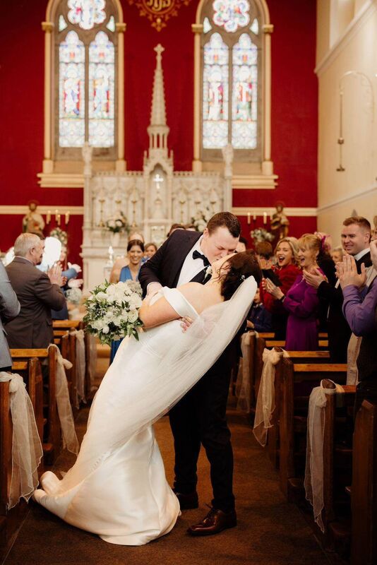 MR AND MRS: Róisín Ormond and Coran Keane, who live in Kerry Pike. Róisín said the most memorable part of the wedding day was the dip and kiss after they got married. MR AND MRS: Róisín Ormond and Coran Keane, who live in Kerry Pike. Róisín said the most memorable part of the wedding day was the dip and kiss after they got married.