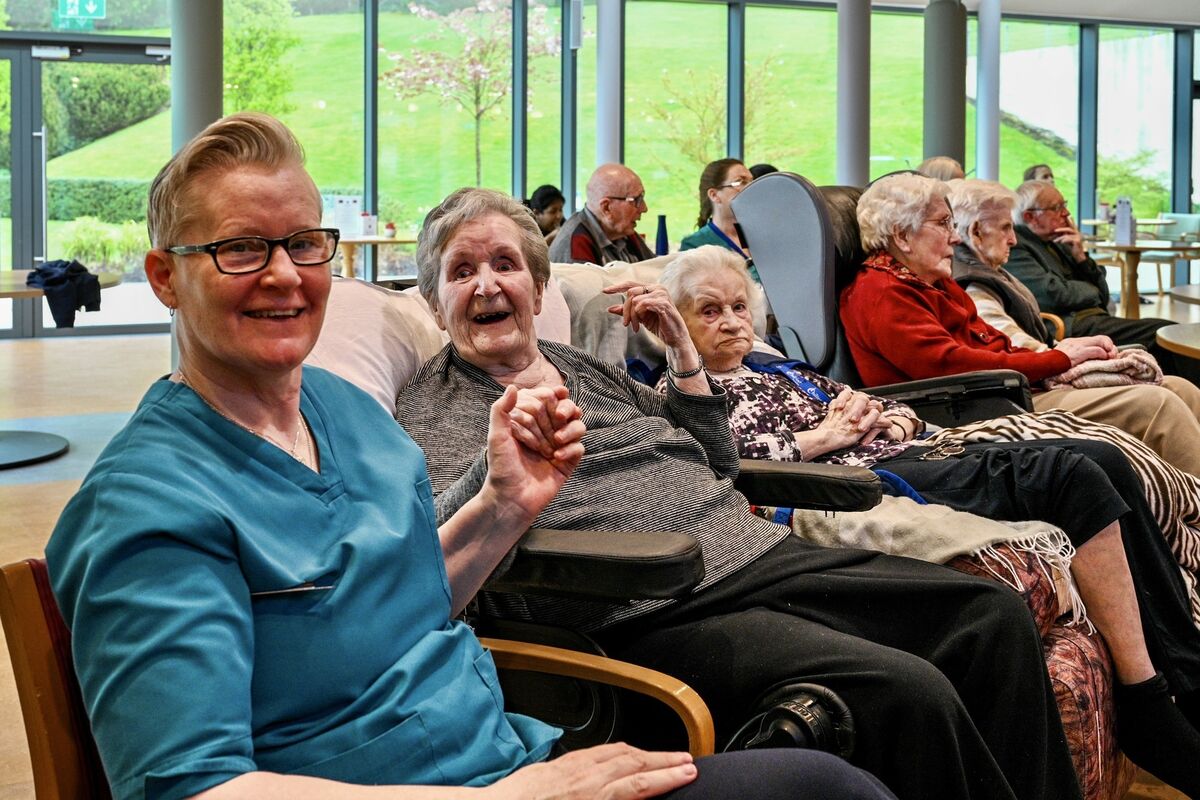 Fiona Daly Cairn, Helen Kenneally and Kitty McGrath pictured enjoying an over 60s group concert. Fiona Daly Cairn, Helen Kenneally and Kitty McGrath pictured enjoying an over 60s group concert.