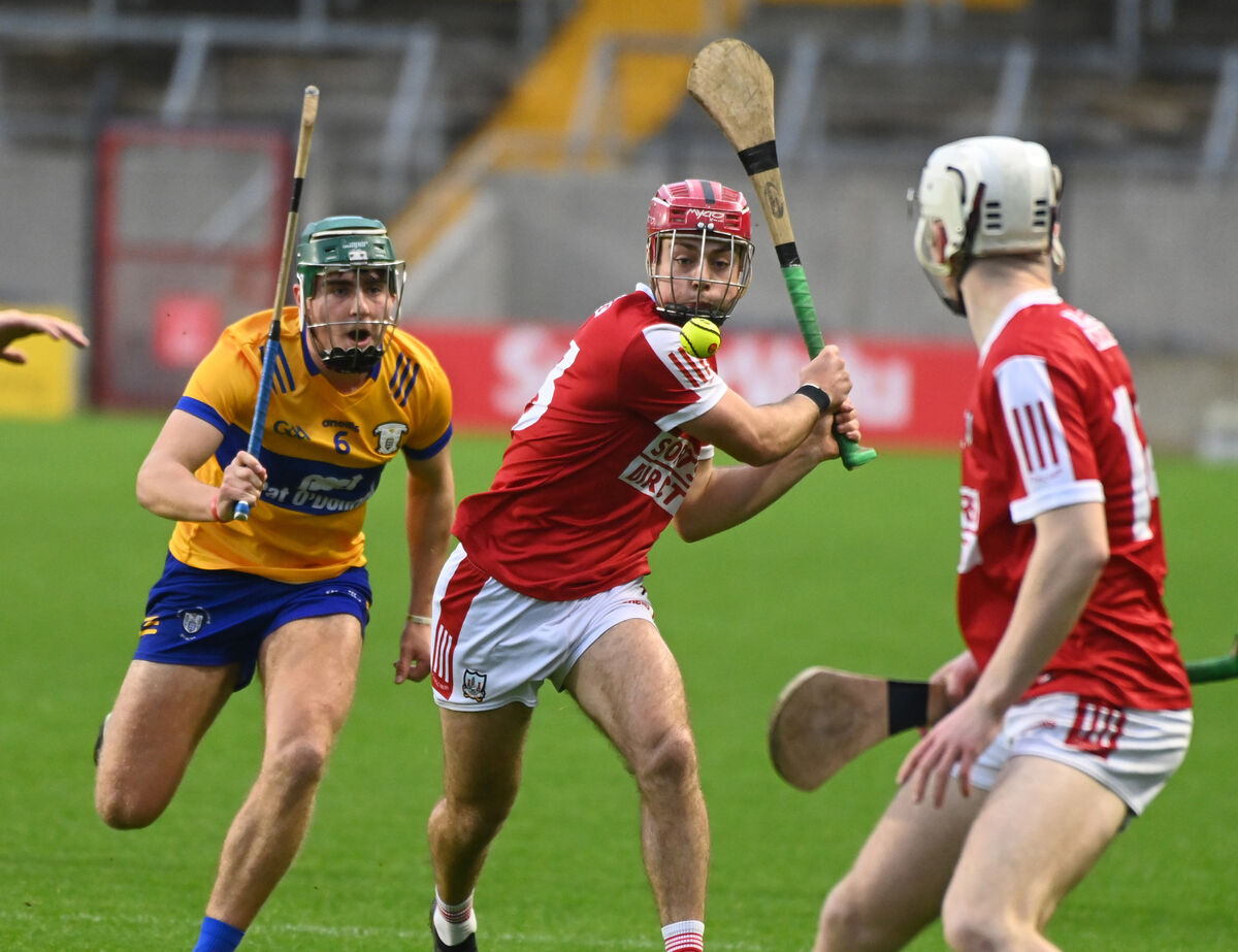 William Buckley of Cork fires over a point. Picture: Eddie O'Hare William Buckley of Cork fires over a point. Picture: Eddie O'Hare