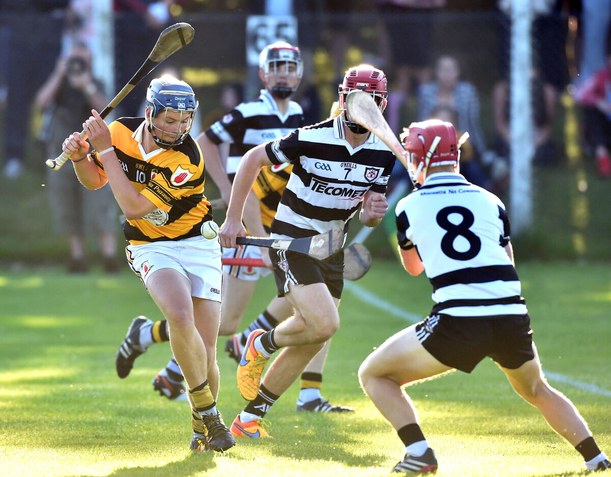 Na Piarsaigh's Luke O'Donovan shoots from Midleton's Tommy O'Connell during the Rebel Og Premier 1 U16 county final in 2016. Picture: Eddie O'Hare Na Piarsaigh's Luke O'Donovan shoots from Midleton's Tommy O'Connell during the Rebel Og Premier 1 U16 county final in 2016. Picture: Eddie O'Hare