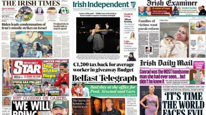 What the papers say: Monday's front pages What the papers say: Monday's front pages