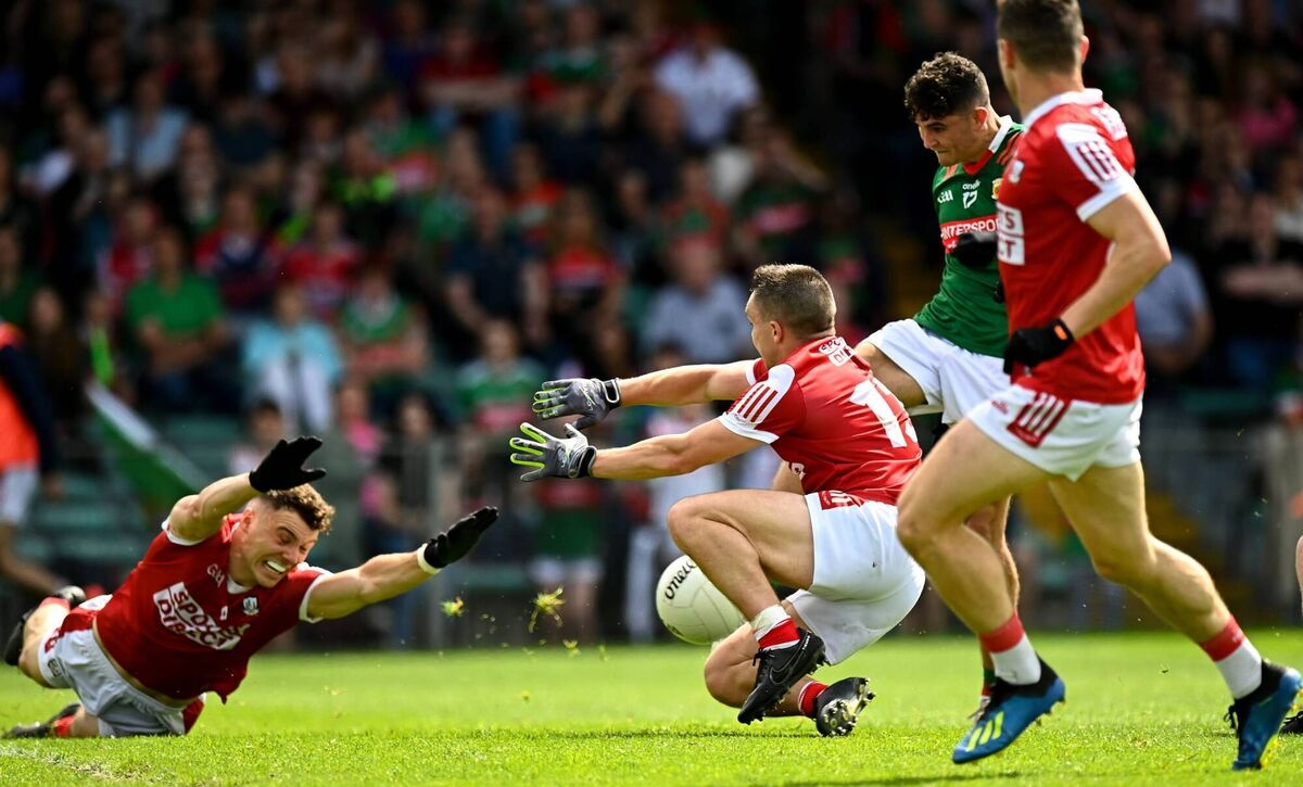 Tommy Conroy goals for Mayo against Cork last summer. Picture: Eóin Noonan/Sportsfile