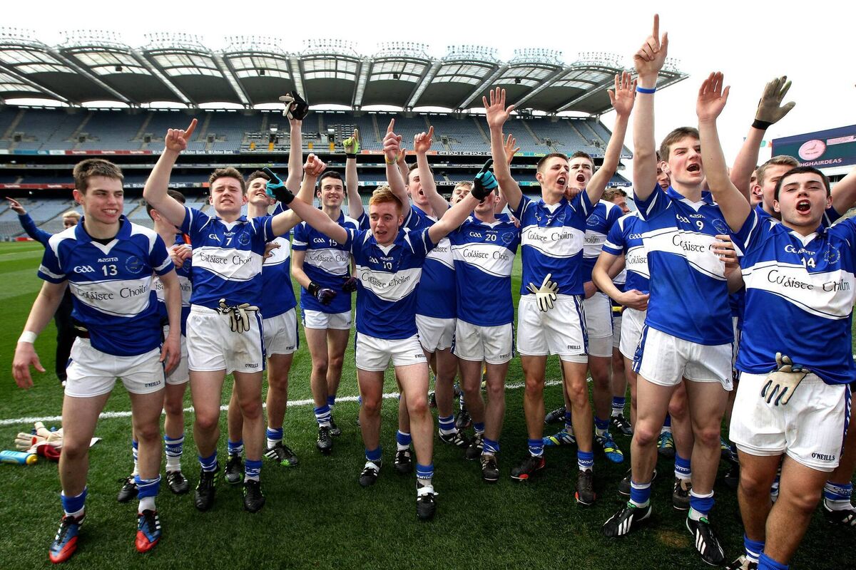 Coláiste Choilm players celebrate after winning the All-Ireland in 2014. Picture: INPHO/Ryan Byrne Coláiste Choilm players celebrate after winning the All-Ireland in 2014. Picture: INPHO/Ryan Byrne