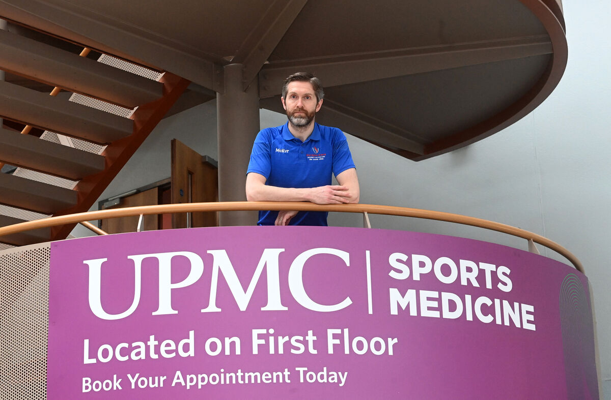 Joe Normoyle, Clinic Manager (Lead Clinician) at UPMC Sports Medicine Clinic at Mardyke Arena, University College Cork (UCC). Pic Larry Cummins